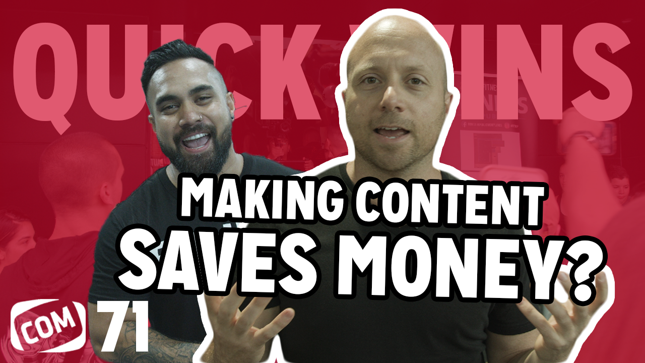 Read more about the article How To Create Content For Your Fitness Business (& Save Money) – Quick Wins With COM Ep 71